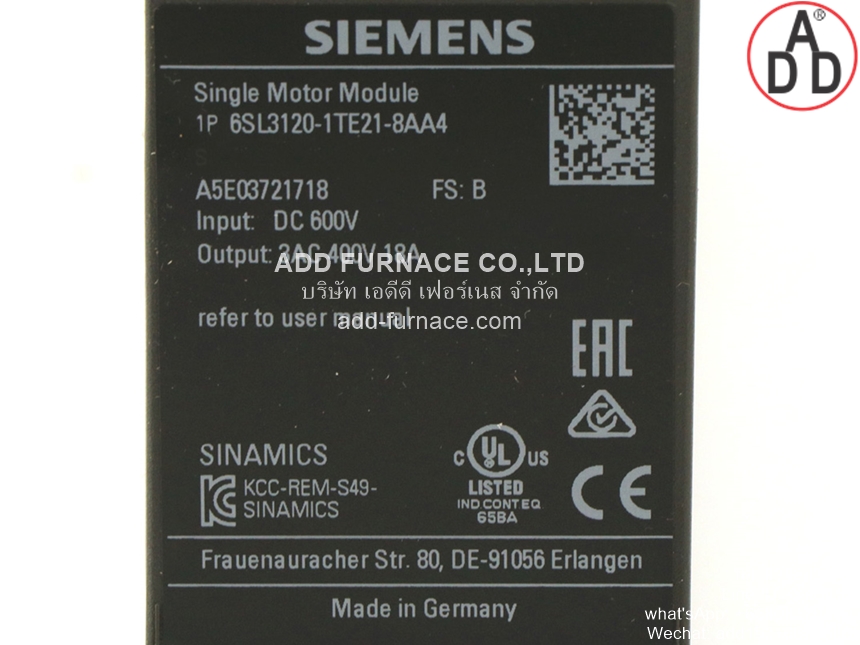 6SL3120-1TE21-8AA4(5)